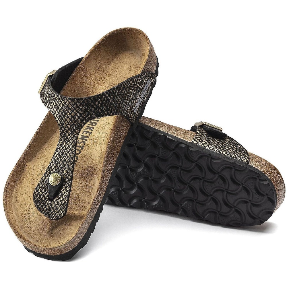 5W - [NEW] Birkenstock Women's Gizeh Shiny Python Sandal